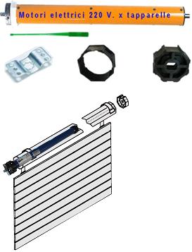 Kit Motore Tapparella Elettrica 40 kg 20 Nm Sicurezza Anti Sollevamento  Rullo da 60 cm a 95 cm Completo con Blocchi di Sicurezza