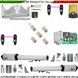 Cancello-Elettrico-220V-Kit-Automatismo-2-Coppie-Fotocellule-Motori-Corsa-300-mm-2-Ante-Fino-2-Metri