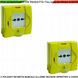 Pulsante-Ripristinabile-Giallo-Allarme-Incendio-Impianto-Antincendio-Spegnimento-Rilevatori-Led-Test