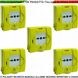 Pulsante-Ripristinabile-Giallo-Allarme-Incendio-Impianto-Antincendio-Spegnimento-Rilevatori-Led-Test