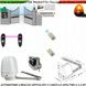 Kit-Motori-Braccio-Articolato-Cancello-Elettrico-220/24Vcc-Anta-2-5-Metri-Completo-Piastra-Fissaggio