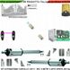 Cancello Automatico 4 Metri 2 Ante Kit 2 Motori Lineari 230 V