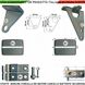 Kit Gruppo Staffe Ricambio Motori Cancello Battente Securvera