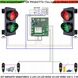 Kit Semafori 2 Luci 24 Led Rossi e 24 Verde 220 V