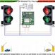 Impianto-Semaforico-Automatico-2-Luci-LED-Rosso-Verde-Regola-Traffico-Rampe-Garage-Senso-Unico