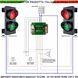 Stagno-Impianto-Semafori-2-luci-Teleinvertitore-Comando-Manuale-Traffico-Rampa-Garage-Parcheggi-230V