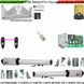 Automatismo Cancello 4 Metri 2 Ante da 2 M Kit Base 2 Motori Elettromeccanici 230 V Corsa 300 mm