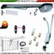 Kit-Automazione-Porta-Basculante-Motore-220-24V-Traina-70-Kg-Installazione-Soffitto-Binario-3-Metri