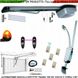 Kit-Automatismo-Porta-Basculante-Motore-220-24V-Traina-100-Kg-Installazione-Soffitto-Binario-3-Metri