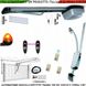 Kit-Automatismo-Porta-Basculante-Motore-220-24V-Traina-100-Kg-Installazione-Soffitto-Binario-3-Metri