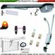 Kit-Automatismo-Porta-Basculante-Motore-220-24V-Traina-100-Kg-Installazione-Soffitto-Binario-3-Metri